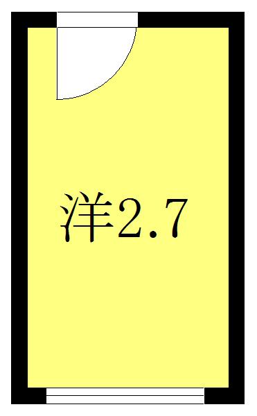 TCRE -大山-(ワンルーム/3階)の間取り写真