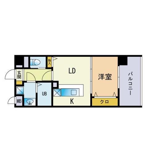 103RESIDENCE(1LDK/5階)の間取り写真