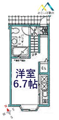 THE GALLERY NISHIYA(ワンルーム/1階)の間取り写真