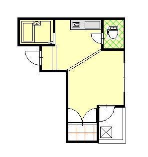 憲昭マンション(1K/4階)の間取り写真
