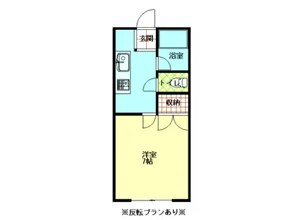 ジョイフル米沢(1K/1階)の間取り写真