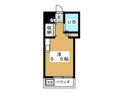 コア六角橋(ワンルーム/2階)の間取り写真