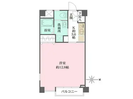 BOKKEN SEIYODO(1K/3階)の間取り写真