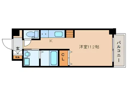 スターレ奈良(1K/3階)の間取り写真