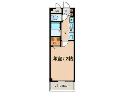サン香呑(1K/1階)の間取り写真