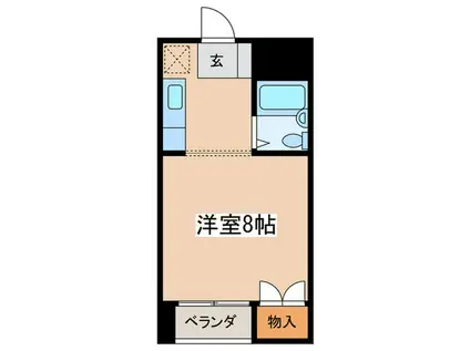 コーポベレーザ(ワンルーム/1階)の間取り写真