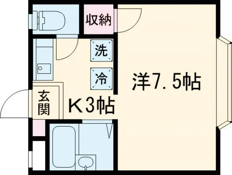 シャレー多摩川 1階階 間取り