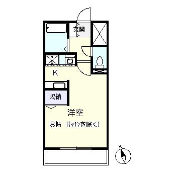 リベックス(ワンルーム/5階)の間取り写真