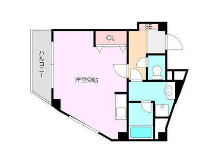 PARK HOUSE HINO(ワンルーム/3階)の間取り写真