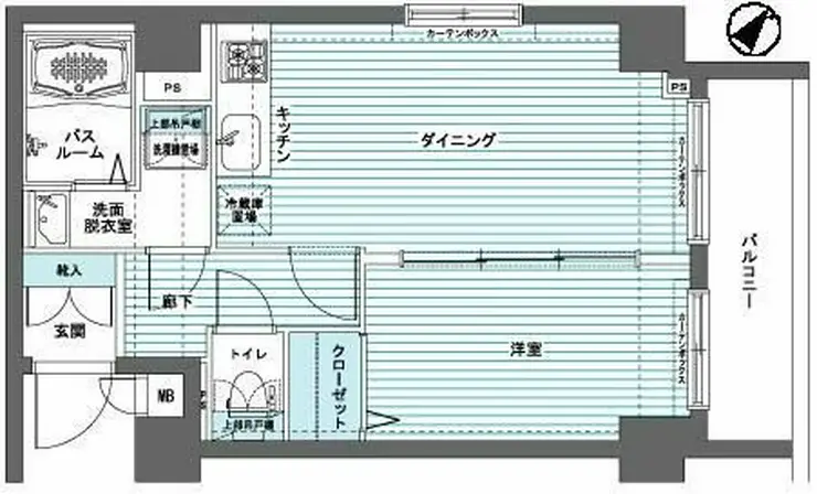 エルミタージュ代田橋 4階階 間取り