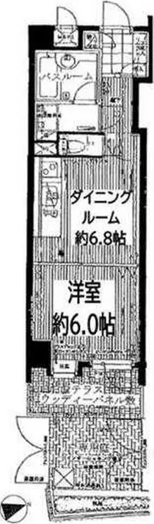 ライオンズマンション広尾南 1階階 間取り