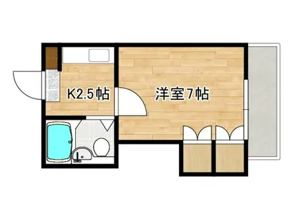 BNエステート(1K/1階)の間取り写真
