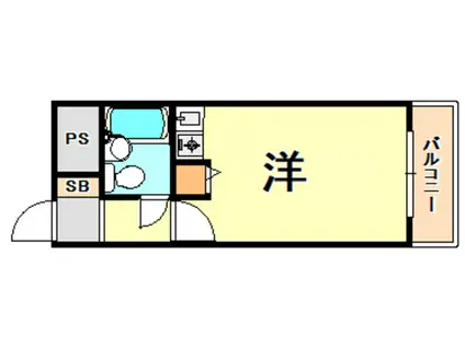 ダイアパレス王子公園(ワンルーム/8階)の間取り写真