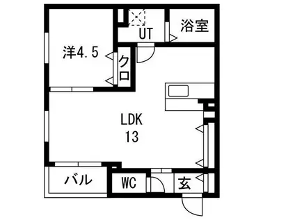 NAGOYA THE BASE(1LDK/3階)の間取り写真