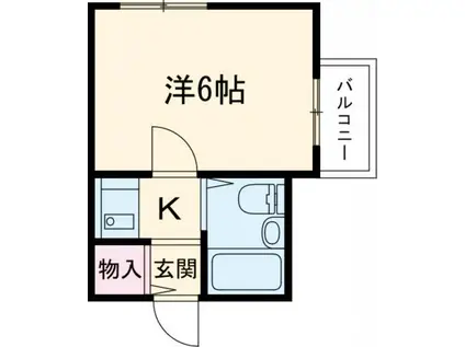 HILL TOP TERACCE(1K/5階)の間取り写真