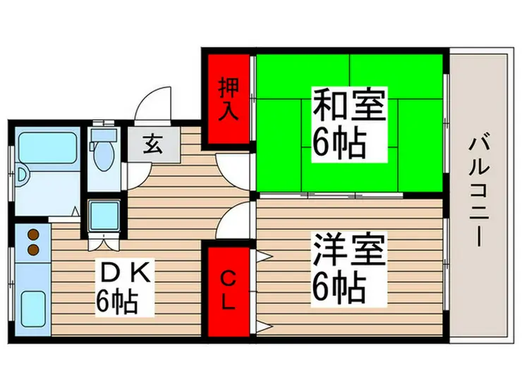 中山第2マンション 1階階 間取り