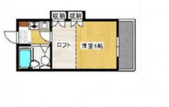 アイホーム1(1K/2階)の間取り写真