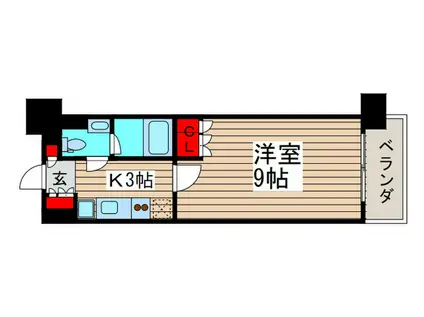 パークアクシス西船橋本郷町(1K/7階)の間取り写真