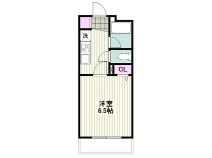 リクレイシア・コルテ川崎元木(1K/9階)の間取り写真