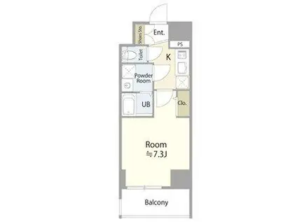 エスリード大須アヴェニュー(1K/10階)の間取り写真