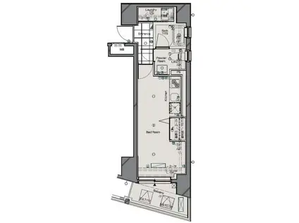 ARTESSIMO LINK CROSS(ワンルーム/6階)の間取り写真