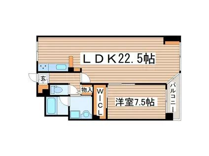 グランバリューセレブレイト(1LDK/2階)の間取り写真