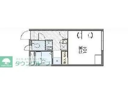 レオパレスイターナル(1K/2階)の間取り写真