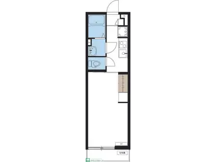 リブリ・BLANC(1K/2階)の間取り写真
