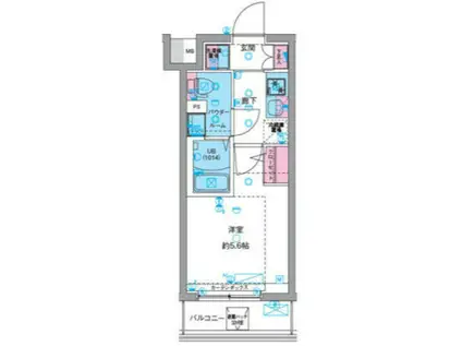 GENOVIA天王台(1K/1階)の間取り写真