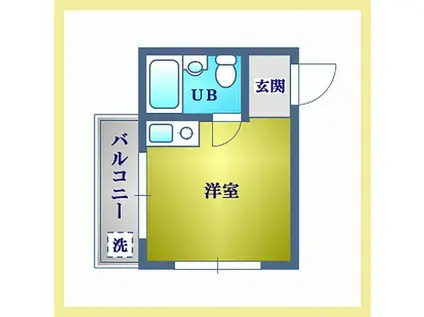 エスペランサ18(ワンルーム/3階)の間取り写真