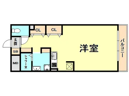 大谷町アネックス(ワンルーム/3階)の間取り写真