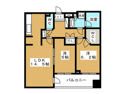 パークホームズ高井戸グランファステール(2LDK/11階)の間取り写真