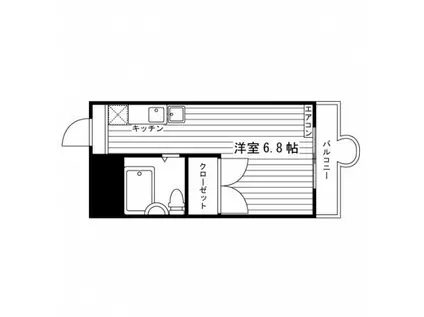 モンテベルデエイト(ワンルーム/3階)の間取り写真