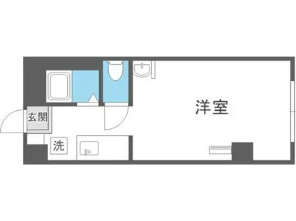 CASTLE17(1K/7階)の間取り写真