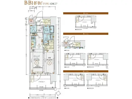 エステムコート名古屋セントリア(1DK/13階)の間取り写真