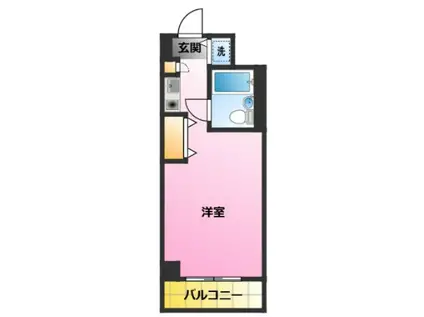 TS GARDEN新丸子(ワンルーム/5階)の間取り写真