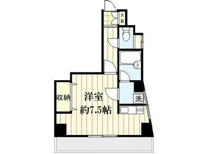 SDハウス(ワンルーム/3階)の間取り写真