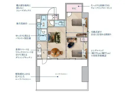 ALIVIS東十条(3K/9階)の間取り写真