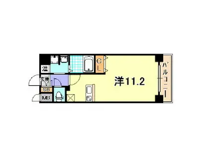 レオンコンフォート神戸西(ワンルーム/5階)の間取り写真