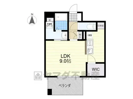 イースト CONCIE(ワンルーム/6階)の間取り写真