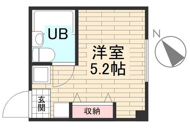 アーバンクレスト板橋(ワンルーム/5階)の間取り写真