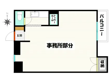カモシダビル(ワンルーム/3階)の間取り写真