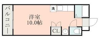 エクセレント宇宿(ワンルーム/1階)の間取り写真