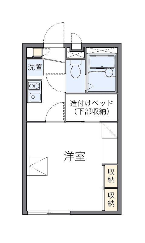 南久が原(1K/2階)の間取り写真