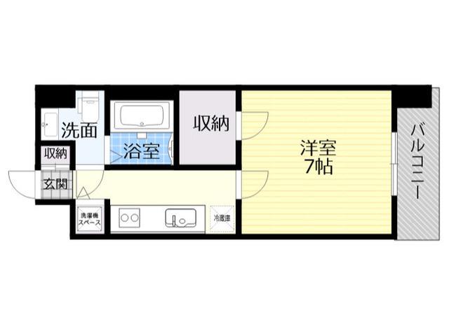 T´S SQUARE大阪城(1K/10階)の間取り写真