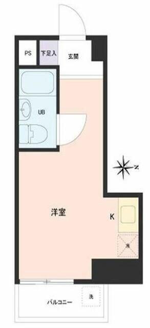 シグマース和田(ワンルーム/2階)の間取り写真