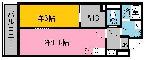 エリジアン(1LDK/1階)の間取り写真