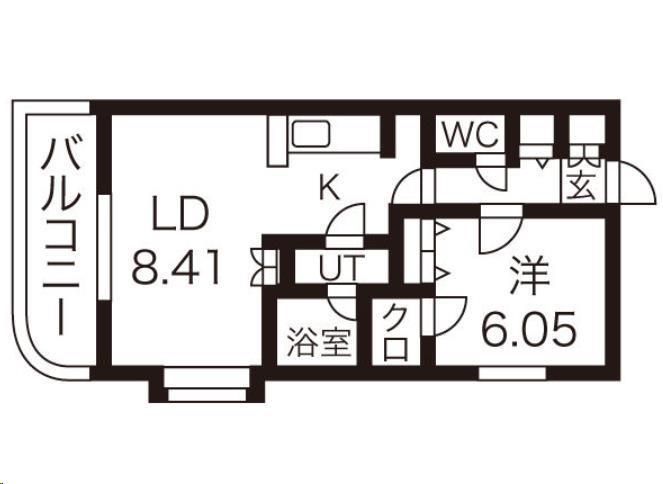 ブランポミエ(1LDK/1階)の間取り写真
