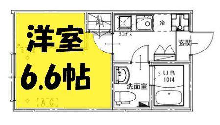 KEIAI RESIDENCE 東浦和(1K/2階)の間取り写真
