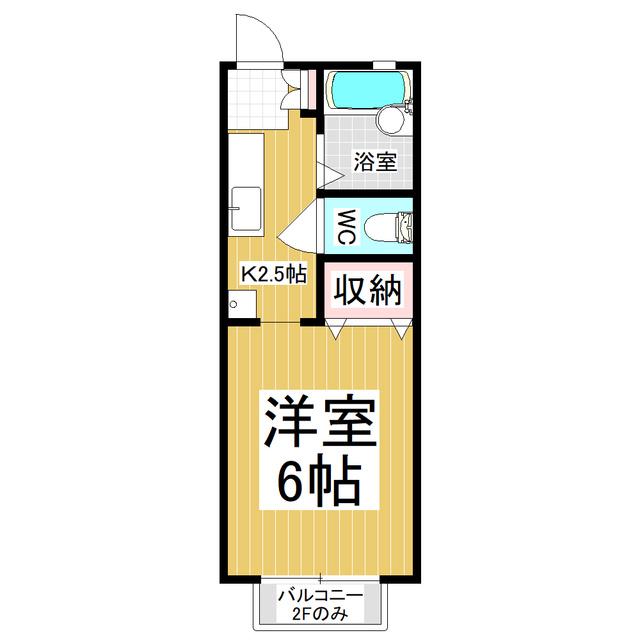 パナハイツ伊東 C(1K/1階)の間取り写真